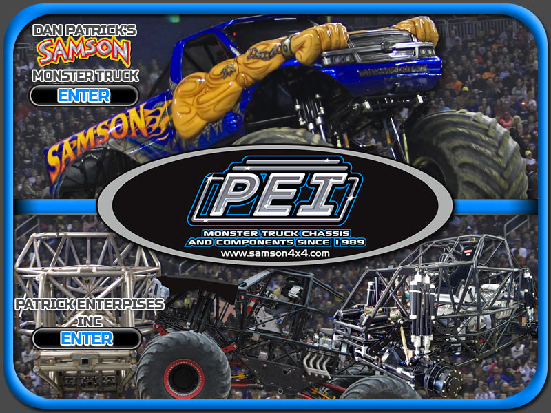 Samson Monster Truck Photos, Event Schedule, Merchandise, T-Shirts, Monstertruck Photographs, Chassis Development, Construction, Fabrication by Patrick Enterprises - Kids Activities, Monster Truck Coloring Books